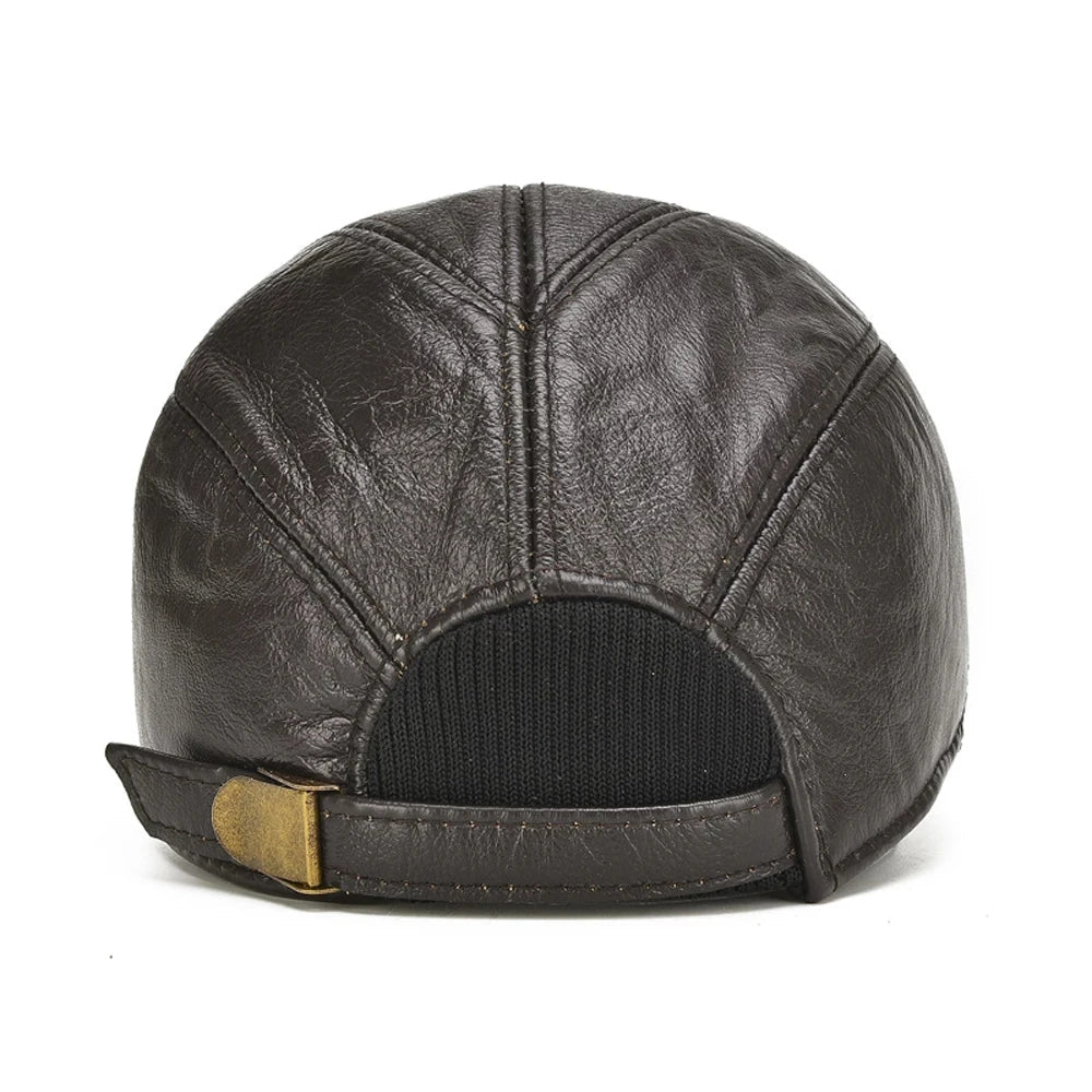 Real Leather Vintage Cap