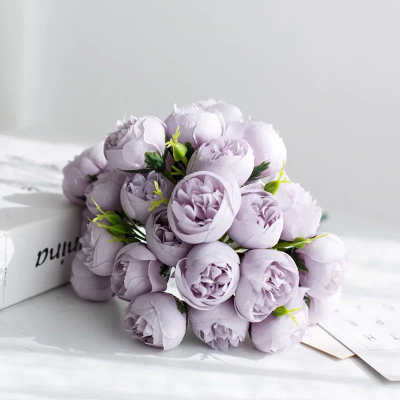 Silk Peony Bouquet
