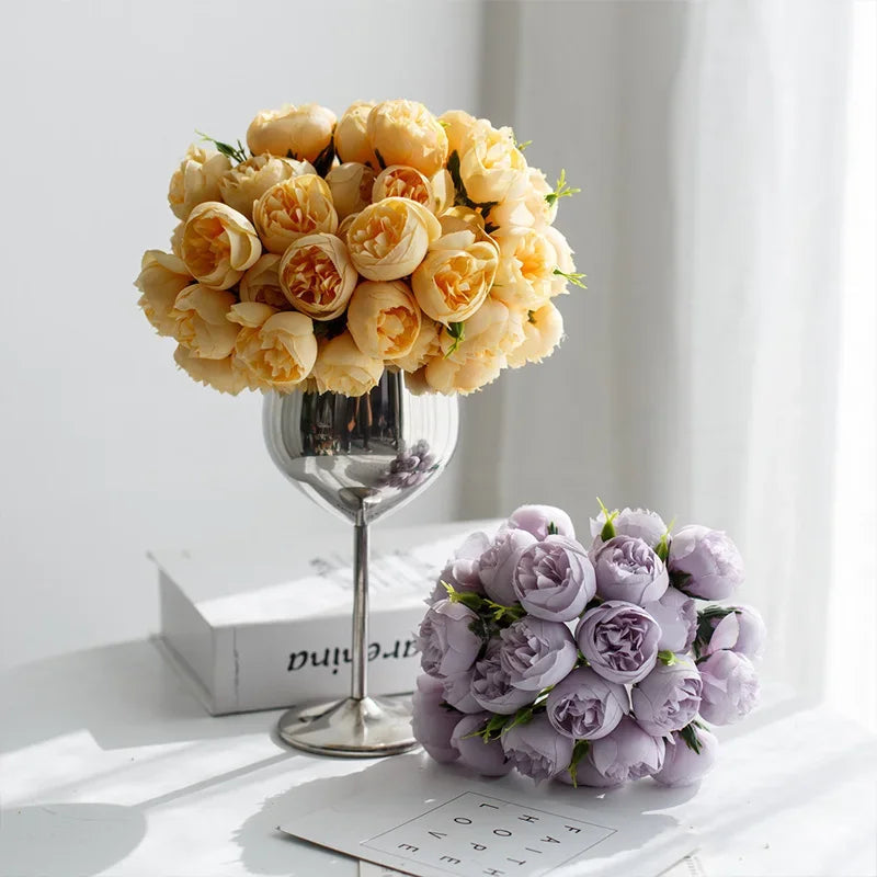 Silk Peony Bouquet