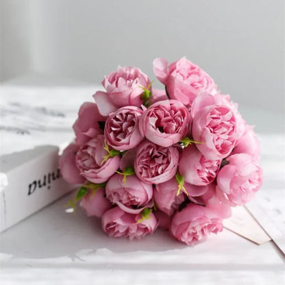 Silk Peony Bouquet